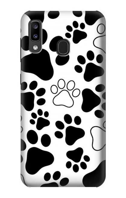 S2904 犬ポウ Dog Paw Prints Samsung Galaxy A20, Galaxy A30 バックケース、フリップケース・カバー