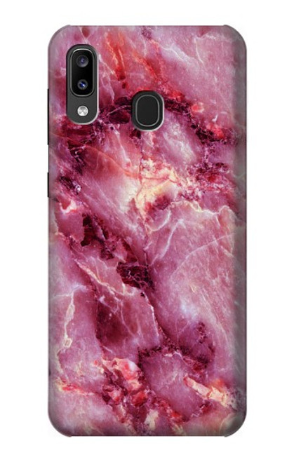 S3052 ピンクの大理石のグラフィックプリント Pink Marble Graphic Printed Samsung Galaxy A20, Galaxy A30 バックケース、フリップケース・カバー