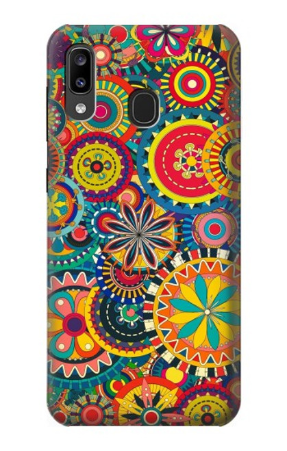 S3272 カラフルなパターン Colorful Pattern Samsung Galaxy A20, Galaxy A30 バックケース、フリップケース・カバー