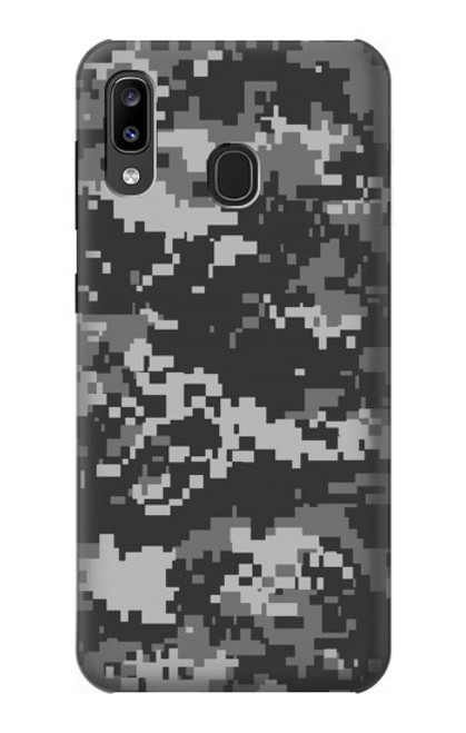 S3293 アーバンブラックカモ迷彩 Urban Black Camo Camouflage Samsung Galaxy A20, Galaxy A30 バックケース、フリップケース・カバー