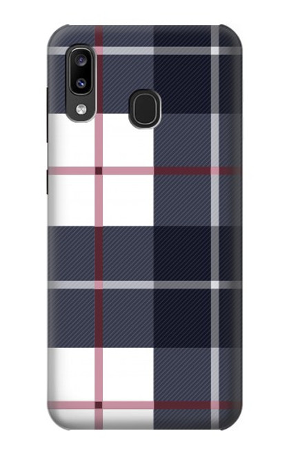 S3452 チェック柄 Plaid Fabric Pattern Samsung Galaxy A20, Galaxy A30 バックケース、フリップケース・カバー