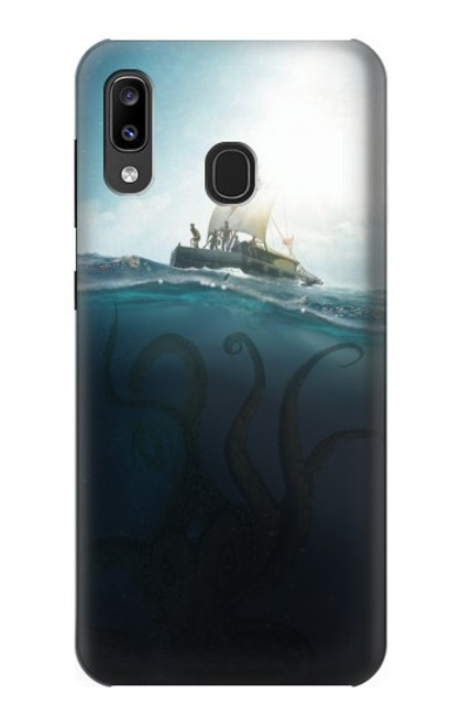 S3540 巨大なタコ Giant Octopus Samsung Galaxy A20, Galaxy A30 バックケース、フリップケース・カバー