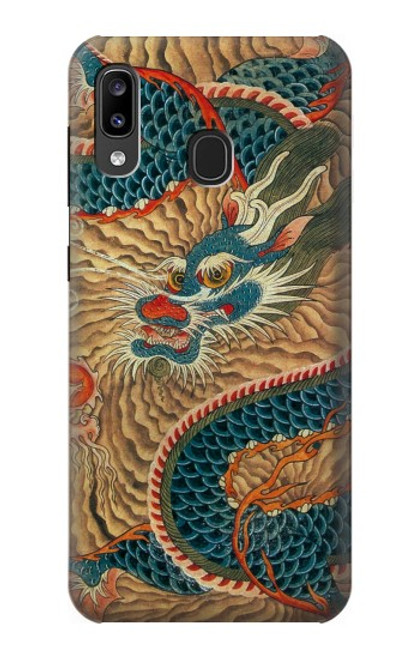S3541 ドラゴンクラウドペインティング Dragon Cloud Painting Samsung Galaxy A20, Galaxy A30 バックケース、フリップケース・カバー