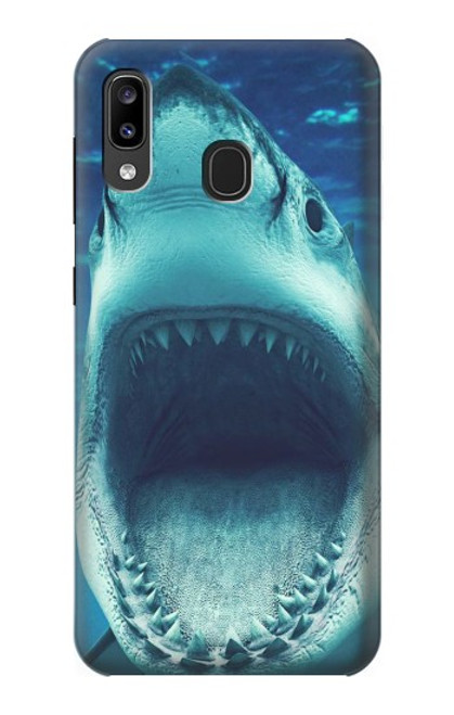 S3548 イタチザメ Tiger Shark Samsung Galaxy A20, Galaxy A30 バックケース、フリップケース・カバー