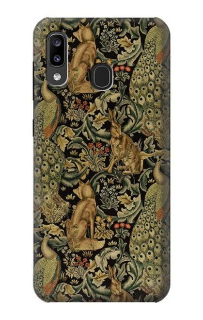 S3661 ウィリアム・モリス・フォレスト・ベルベット William Morris Forest Velvet Samsung Galaxy A20, Galaxy A30 バックケース、フリップケース・カバー