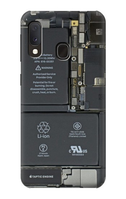 S3467 携帯電話の中のグラフィック Inside Mobile Phone Graphic Samsung Galaxy A20e バックケース、フリップケース・カバー