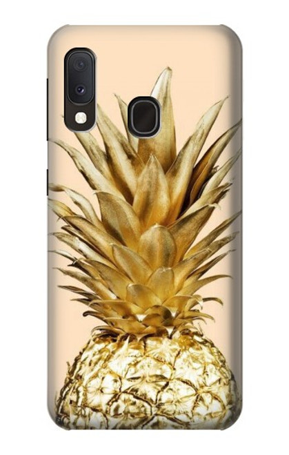 S3490 ゴールドパイナップル Gold Pineapple Samsung Galaxy A20e バックケース、フリップケース・カバー