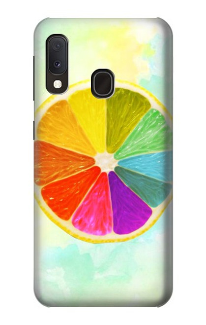 S3493 カラフルなレモン Colorful Lemon Samsung Galaxy A20e バックケース、フリップケース・カバー