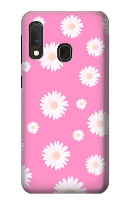 S3500 ピンクの花柄 Pink Floral Pattern Samsung Galaxy A20e バックケース、フリップケース・カバー