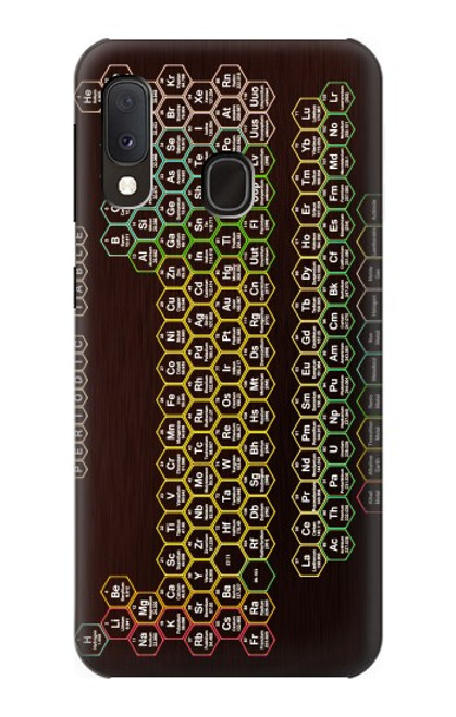 S3544 ネオンハニカム周期表 Neon Honeycomb Periodic Table Samsung Galaxy A20e バックケース、フリップケース・カバー