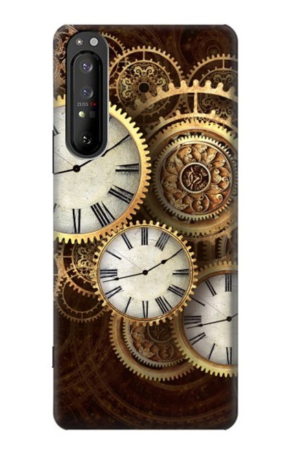 S3172 金時計 Gold Clock Live Sony Xperia 1 II バックケース、フリップケース・カバー