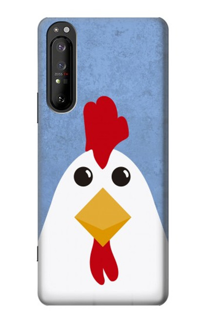 S3254 鶏の漫画 Chicken Cartoon Sony Xperia 1 II バックケース、フリップケース・カバー