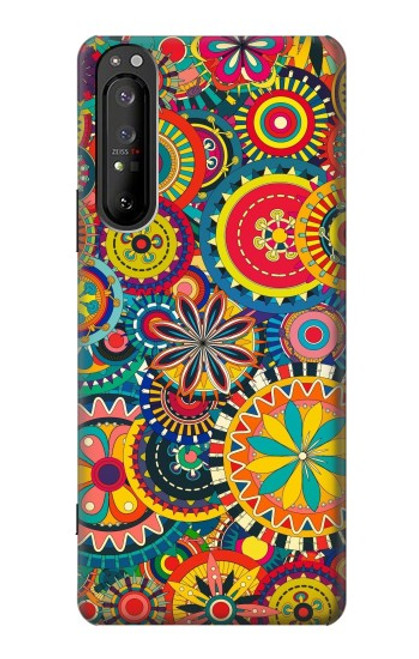 S3272 カラフルなパターン Colorful Pattern Sony Xperia 1 II バックケース、フリップケース・カバー