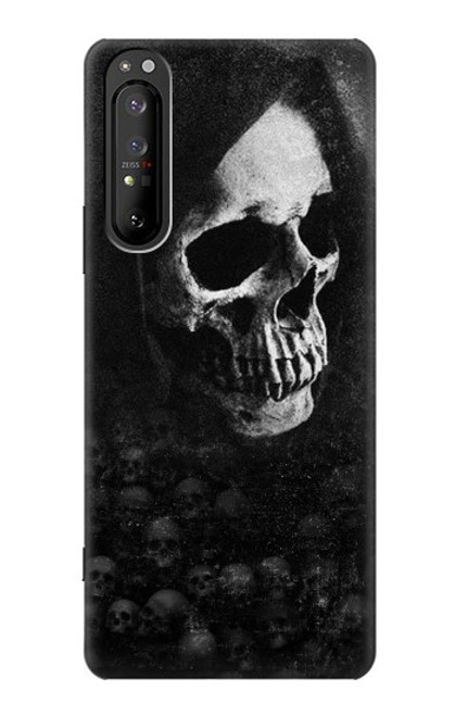 S3333 デス・スカル・死神 Death Skull Grim Reaper Sony Xperia 1 II バックケース、フリップケース・カバー