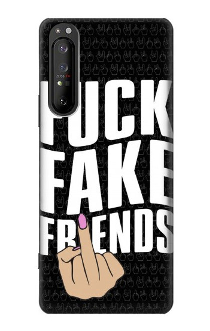 S3598 中指の友達 Middle Finger Friend Sony Xperia 1 II バックケース、フリップケース・カバー