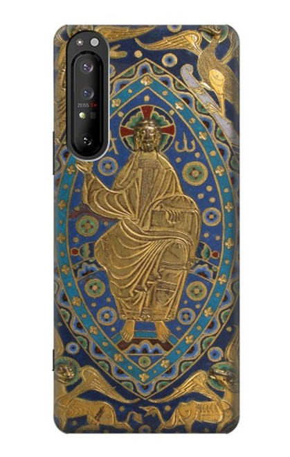 S3620 ブックカバーキリスト Book Cover Christ Majesty Sony Xperia 1 II バックケース、フリップケース・カバー