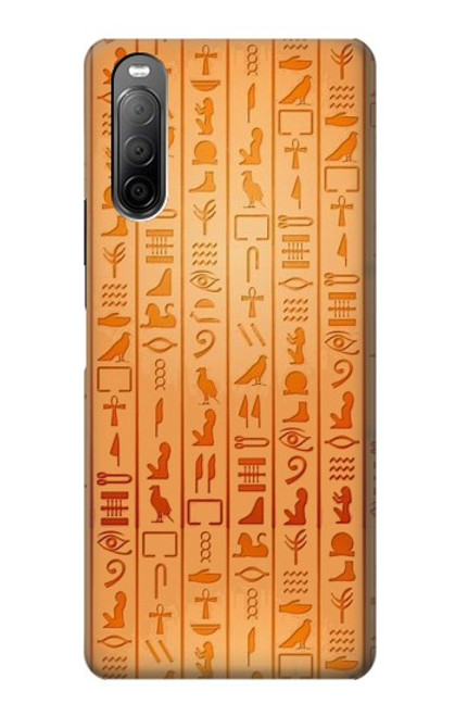 S3440 エジプトの象形文字 Egyptian Hieroglyphs Sony Xperia 10 II バックケース、フリップケース・カバー