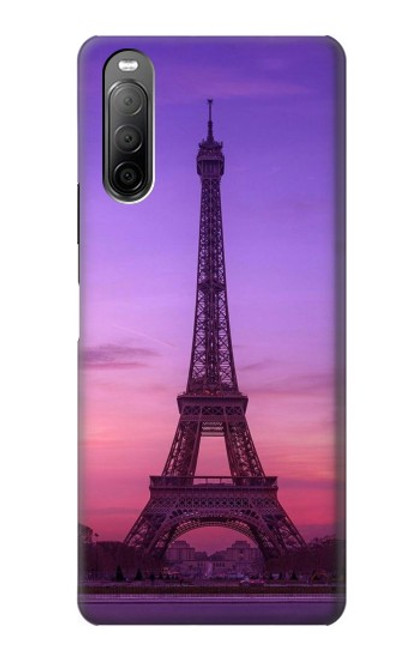 S3447 エッフェルパリの夕日 Eiffel Paris Sunset Sony Xperia 10 II バックケース、フリップケース・カバー