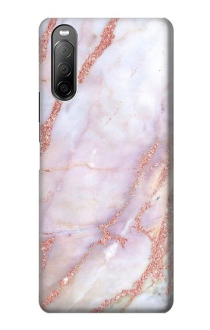 S3482 ピンクの大理石のグラフィックプリント Soft Pink Marble Graphic Print Sony Xperia 10 II バックケース、フリップケース・カバー