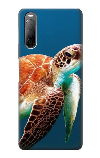 S3497 ウミガメ Green Sea Turtle Sony Xperia 10 II バックケース、フリップケース・カバー