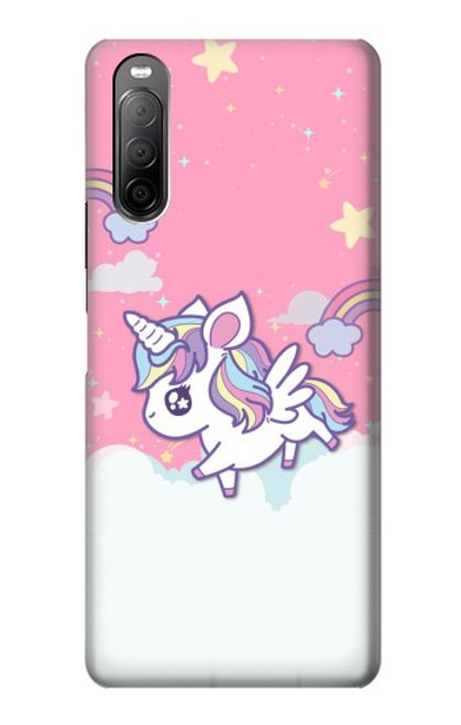 S3518 ユニコーン漫画 Unicorn Cartoon Sony Xperia 10 II バックケース、フリップケース・カバー