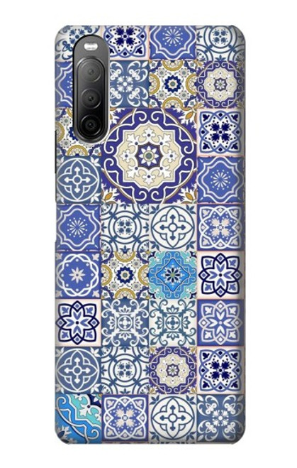 S3537 モロッコのモザイクパターン Moroccan Mosaic Pattern Sony Xperia 10 II バックケース、フリップケース・カバー