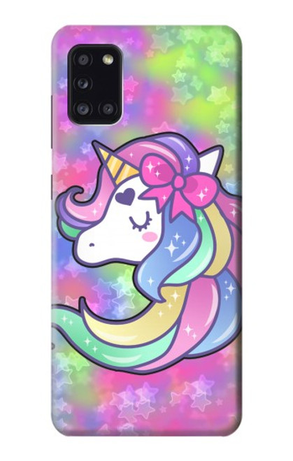 S3264 パステルユニコーン Pastel Unicorn Samsung Galaxy A31 バックケース、フリップケース・カバー