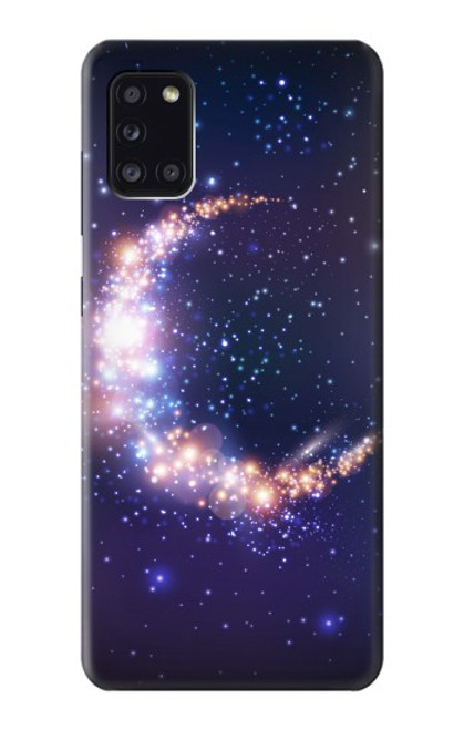 S3324 彎月・月・ギャラクシー Crescent Moon Galaxy Samsung Galaxy A31 バックケース、フリップケース・カバー
