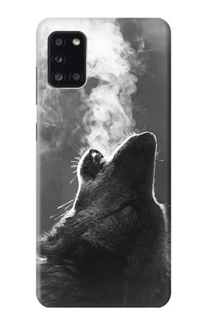 S3505 オオカミ Wolf Howling Samsung Galaxy A31 バックケース、フリップケース・カバー