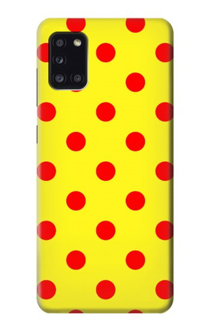 S3526 赤い水玉 Red Spot Polka Dot Samsung Galaxy A31 バックケース、フリップケース・カバー