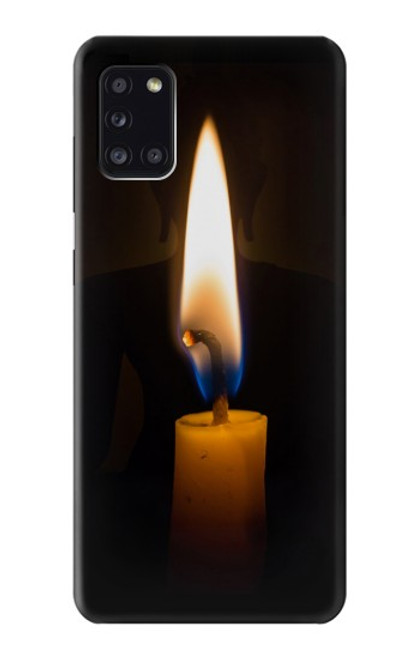 S3530 仏 Buddha Candle Burning Samsung Galaxy A31 バックケース、フリップケース・カバー