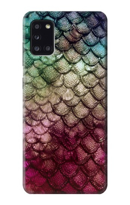 S3539 人魚の鱗 Mermaid Fish Scale Samsung Galaxy A31 バックケース、フリップケース・カバー