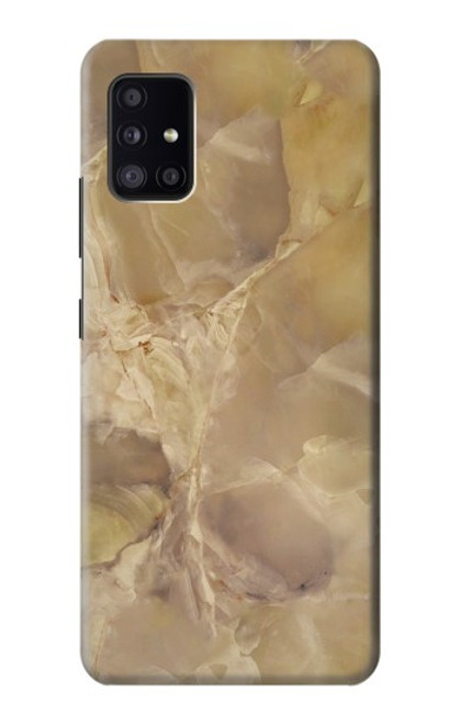 S3240 黄色の大理石 Yellow Marble Stone Samsung Galaxy A41 バックケース、フリップケース・カバー