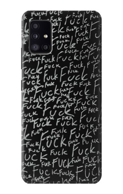 S3478 面白い言葉黒板 Funny Words Blackboard Samsung Galaxy A41 バックケース、フリップケース・カバー