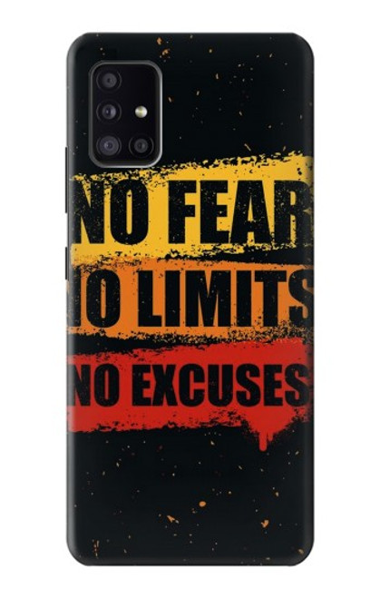 S3492 恐れのない言い訳のない No Fear Limits Excuses Samsung Galaxy A41 バックケース、フリップケース・カバー