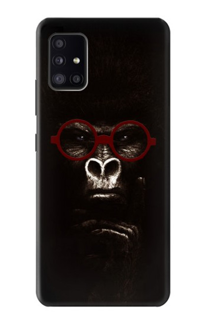 S3529 思考ゴリラ Thinking Gorilla Samsung Galaxy A41 バックケース、フリップケース・カバー