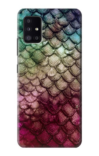 S3539 人魚の鱗 Mermaid Fish Scale Samsung Galaxy A41 バックケース、フリップケース・カバー