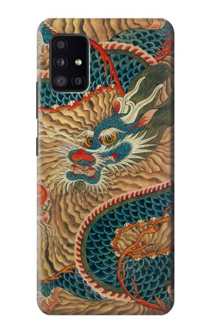 S3541 ドラゴンクラウドペインティング Dragon Cloud Painting Samsung Galaxy A41 バックケース、フリップケース・カバー