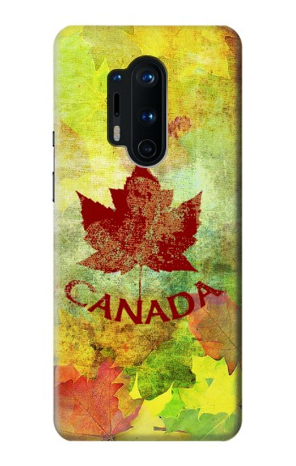 S2523 カナダ秋のメープルリーフ Canada Autumn Maple Leaf OnePlus 8 Pro バックケース、フリップケース・カバー