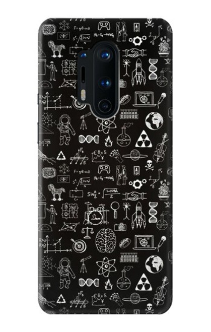 S3426 科学黒板 Blackboard Science OnePlus 8 Pro バックケース、フリップケース・カバー