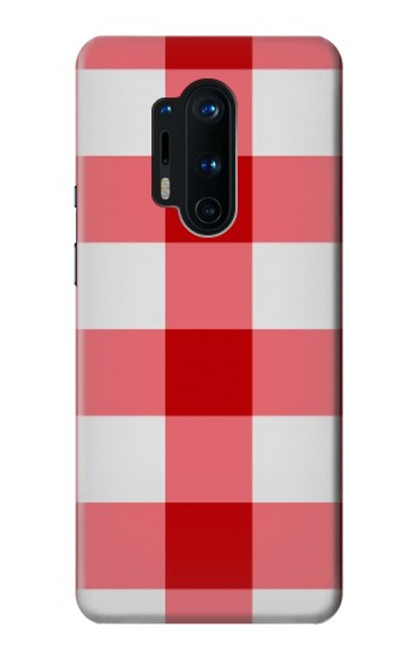 S3535 レッドギンガム Red Gingham OnePlus 8 Pro バックケース、フリップケース・カバー