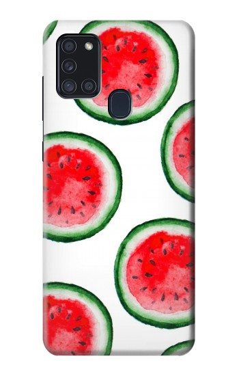 S3236 スイカパターン Watermelon Pattern Samsung Galaxy A21s バックケース、フリップケース・カバー