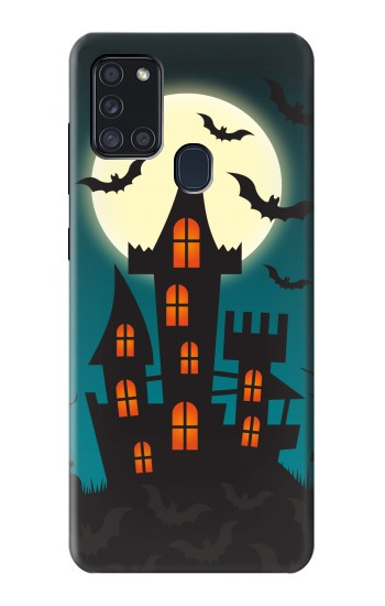 S3268 ハロウィンフェスティバル城 Halloween Festival Castle Samsung Galaxy A21s バックケース、フリップケース・カバー