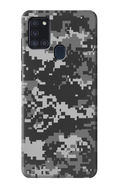 S3293 アーバンブラックカモ迷彩 Urban Black Camo Camouflage Samsung Galaxy A21s バックケース、フリップケース・カバー