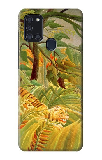 S3344 アンリ・ルソー  Henri Rousseau Tiger in a Tropical Storm Samsung Galaxy A21s バックケース、フリップケース・カバー
