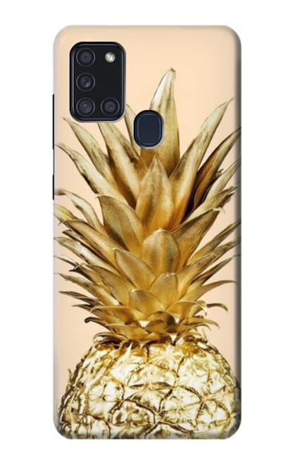 S3490 ゴールドパイナップル Gold Pineapple Samsung Galaxy A21s バックケース、フリップケース・カバー