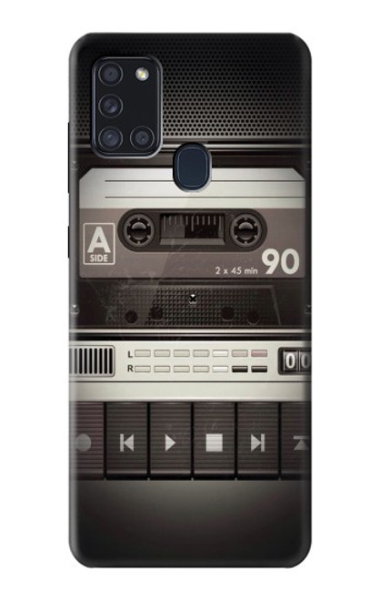 S3501 ビンテージカセットプレーヤー Vintage Cassette Player Samsung Galaxy A21s バックケース、フリップケース・カバー