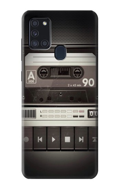 S3501 ビンテージカセットプレーヤー Vintage Cassette Player Samsung Galaxy A21s バックケース、フリップケース・カバー