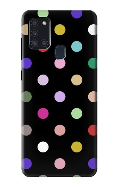 S3532 カラフルな水玉 Colorful Polka Dot Samsung Galaxy A21s バックケース、フリップケース・カバー