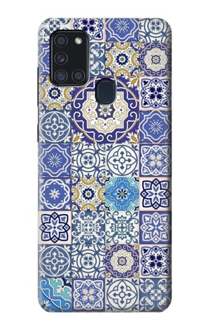 S3537 モロッコのモザイクパターン Moroccan Mosaic Pattern Samsung Galaxy A21s バックケース、フリップケース・カバー